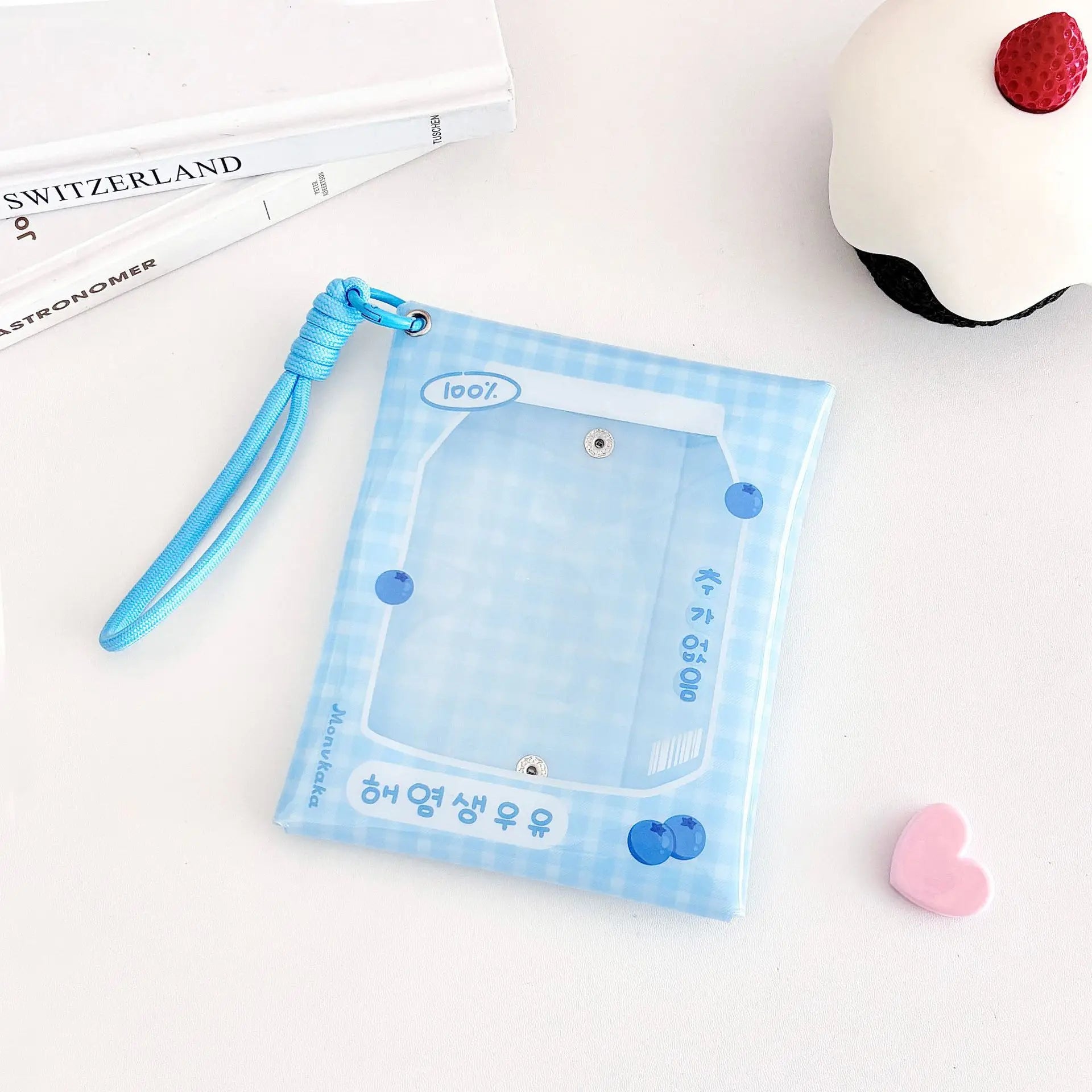Transparent Doll Display Bag Colorful PVC Doll Carrying Case Dustproof Pouch with Lanyard Pendant Badge Storage Bag Supplies Oasis Select Milk