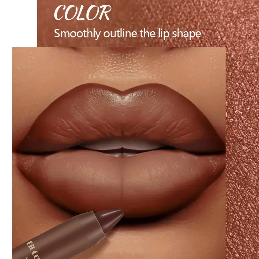 Fit Colors Velvet Matte Lip Liner Pen – Waterproof, 6 Shades