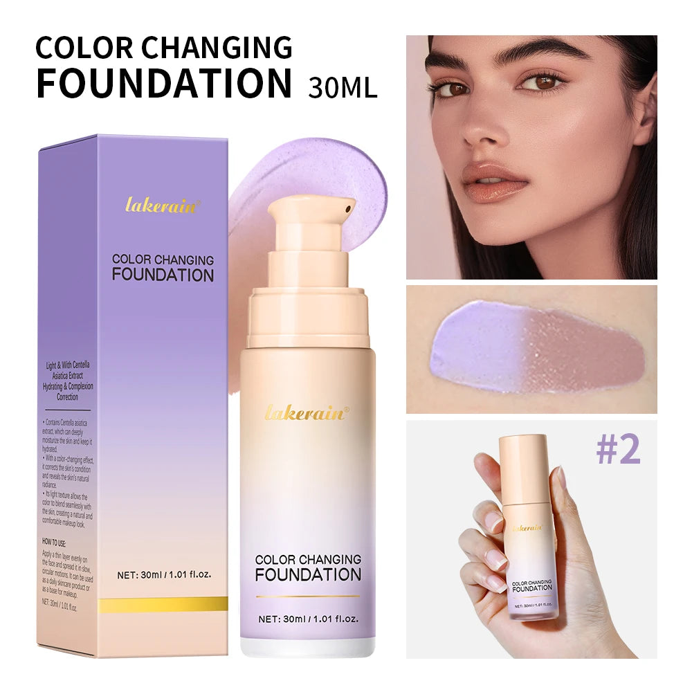 Liquid Foundation 4colors Effective Concealer Waterproof Sweat-resistant Foundations Long-lasting Even Skin Tone Makeup Cosmetic Oasis Select Color 2