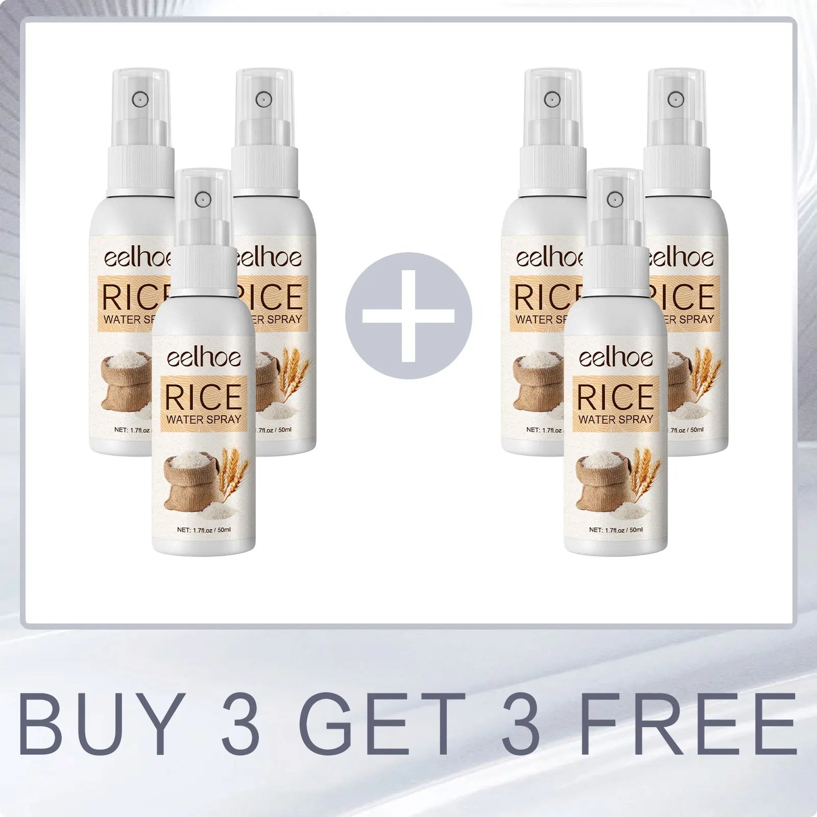 EELHOE Rice Water for Hair Growth Spray Improve Dry Damaged Hair Nourish Vitamins for Healthy Hair Regeneration Treatment Spray Oasis Select Buy 3 for 3 Free