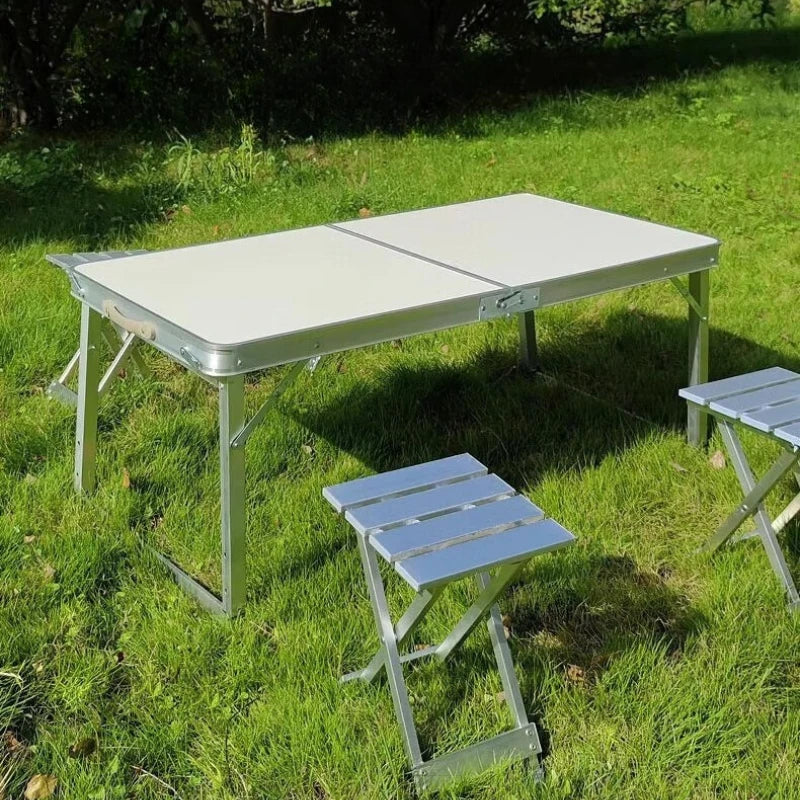 Folding table portable outdoor camping stall night market barbecue table aluminum alloy folding picnic table simple dining table Oasis Select
