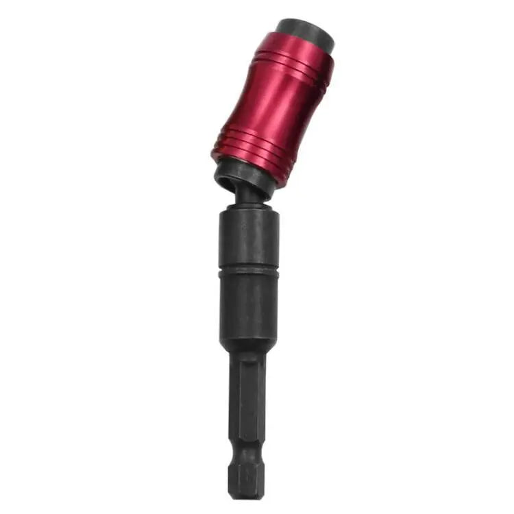 1/4"Hex Magnetic Pivoting Drill Bit Quick Change Drive Guide Drill Pivoting Bit Holder for Tight Spaces Magnetic Bit Tip Holder Oasis Select Red Black-1pc