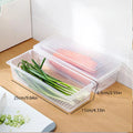 2pc Sealed Drainable Fresh Food Fridge Organiser with Lid for Meat & Vegetables Oasis Select Clear