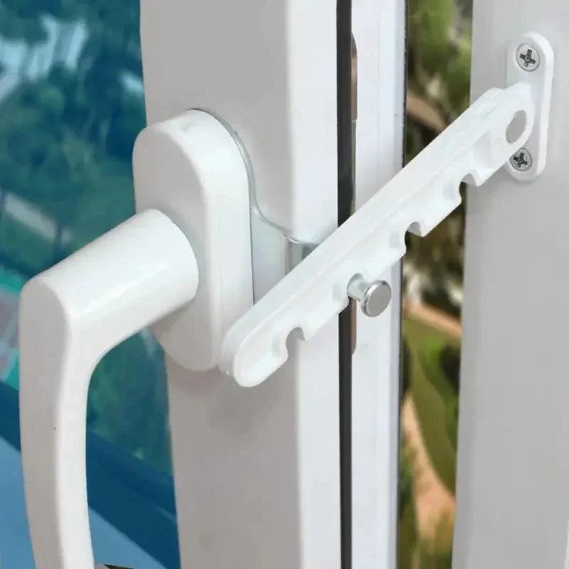 New Inner Window Limiter Latch Position Stopper Casement Wind Brace Home Security Door Windows Sash Lock Child Safety Protection Oasis Select