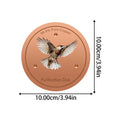 Metal Birds Bath Tray Copper Bird Bath Disk Outdoor Feeder Cleaning Accessories Triple-Point Support Purifier Disc Water Bowl Oasis Select 05