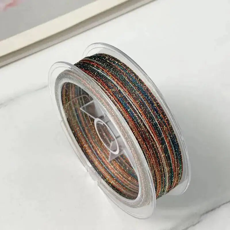 0.4MM Segment Dyed Starry Sky Thread 6-Strand Gradient Woven Rope DIY Bracelet Necklace Woven Iridescent Color Thread Oasis Select C30 0.4mm 50m