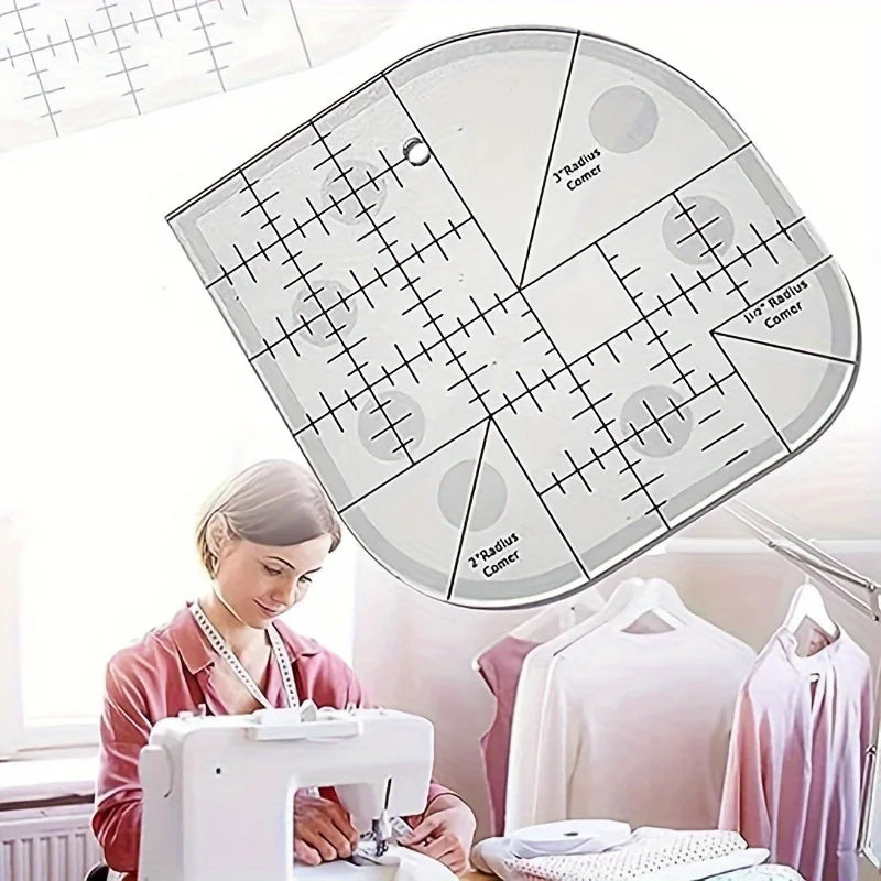 1PC Creative Corner Knife Quilting Ruler Acrylic Sewing and Sewing Ruler DIY Sewing Template Sewing Tool Corner Ruler Oasis Select