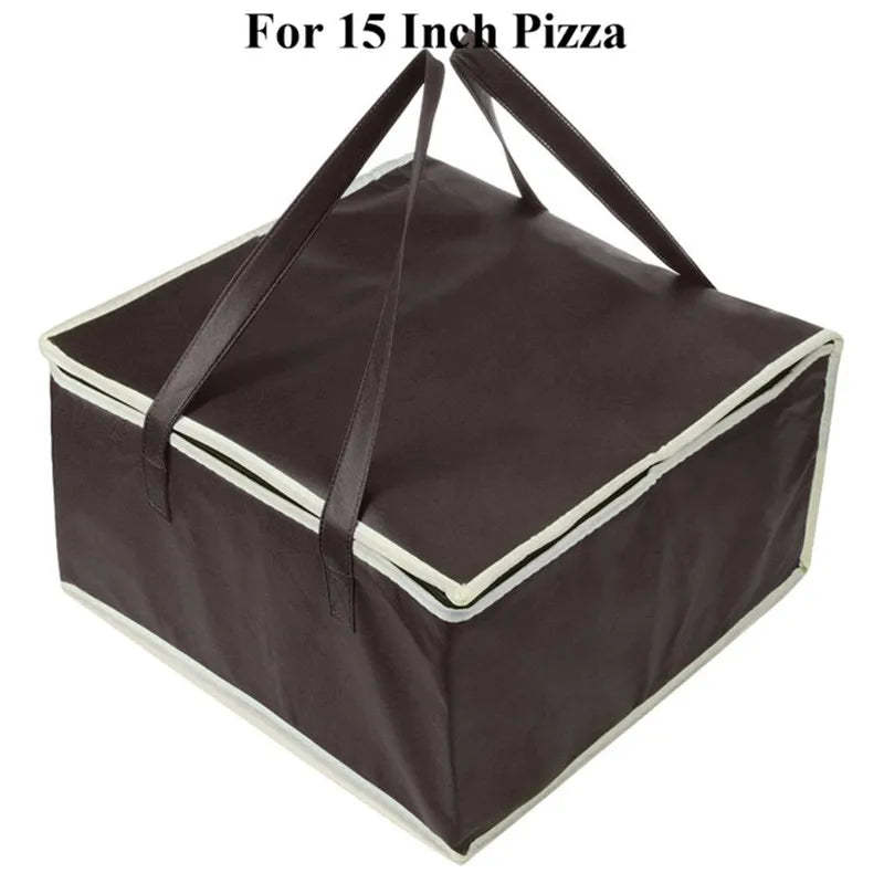 Waterproof Insulated Bag Cooler Folding Picnic Basket Ice Pack Drink Box Thermal Lunch Bag Portable Food Delivery Bag Pizza Bag Oasis Select Coffee-44x44x24cm