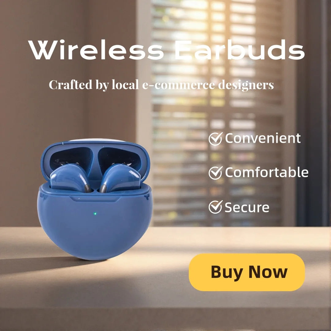 TWS True Wireless Earbuds Half In Ear Bluetooth Headphones Touch Control HiFi Stereo Sport Earphones For Android IOS Oasis Select Blue