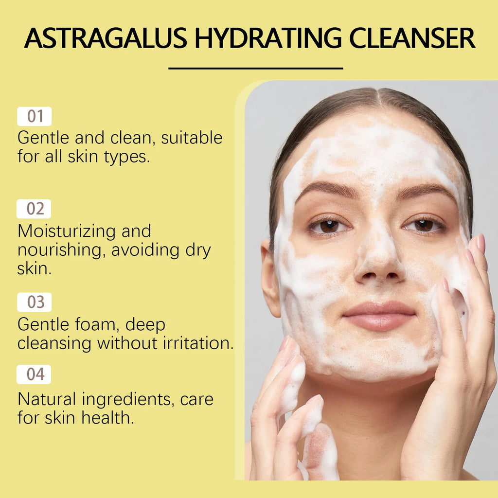 Astragalus Root Hydrating Facial Cleanser – Deep Cleanse 100g Facial Cleanser Oasis Select