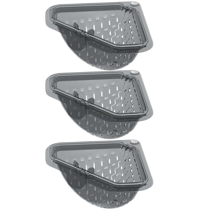 Magnetic Corner Sink Drain Basket – No-Drill Food Strainer