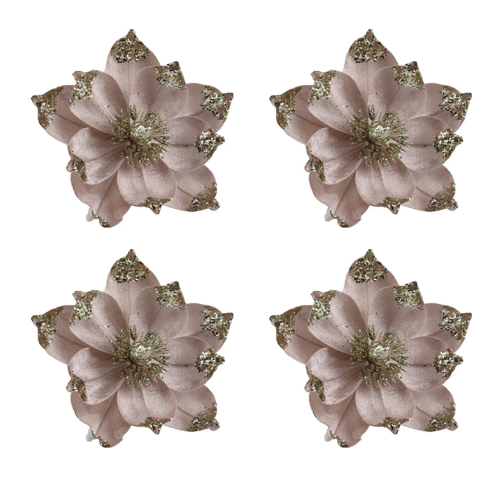 Gold Christmas Artificial Flowers Versatile Holiday Decor Options Artificial Christmas Tree Decor Easy To Customize Arrangements Oasis Select pink China Mainland