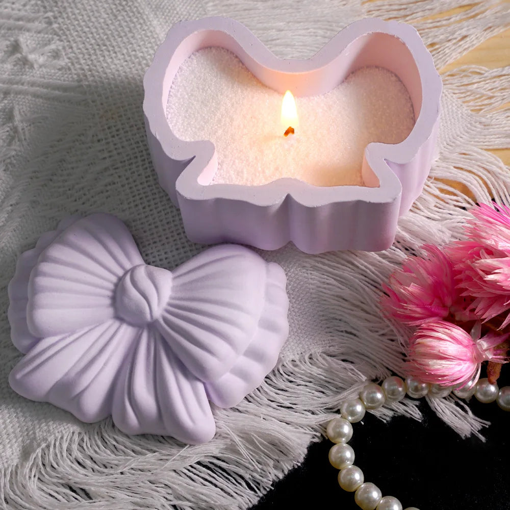 Bow Storage Box Silicone Mold – Resin, Plaster & Candle DIY