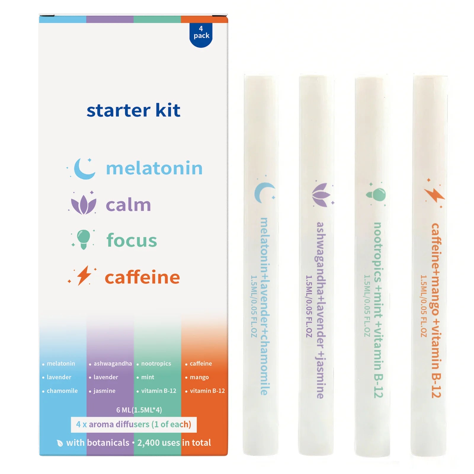 Herbal Nasal Care Stick Set Natural Essential Oil Formula Portable Daily Refreshing Moisturizing Soothing Comfort Travel Oasis Select 1set