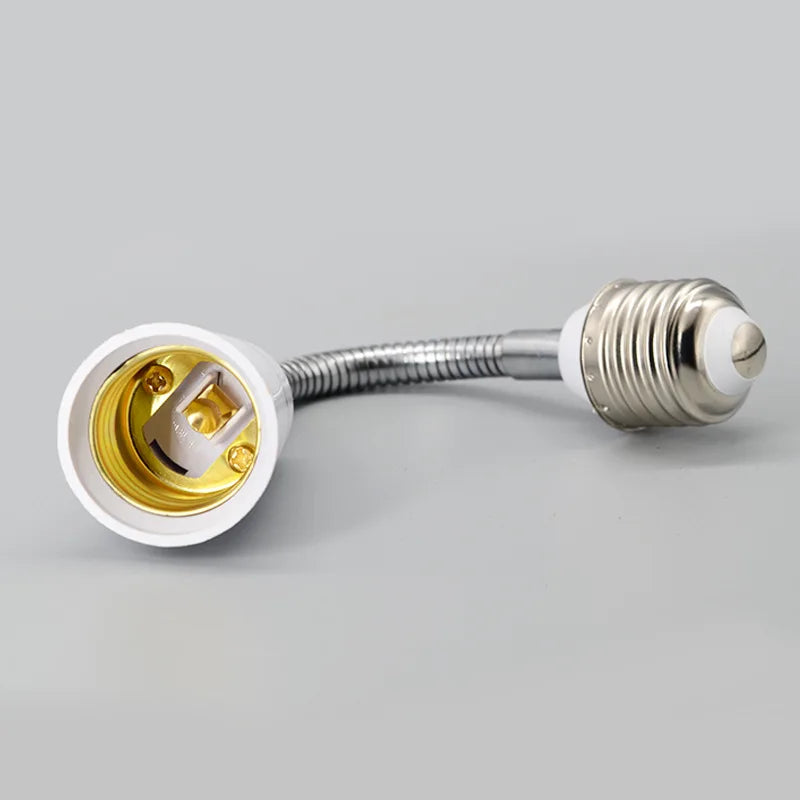 Flexible E27 to E27 LED Bulb Extension Lamp Base Holder Light Accessoriess Socket Converter Fitting 16/20/30/35/50/60 cm Oasis Select