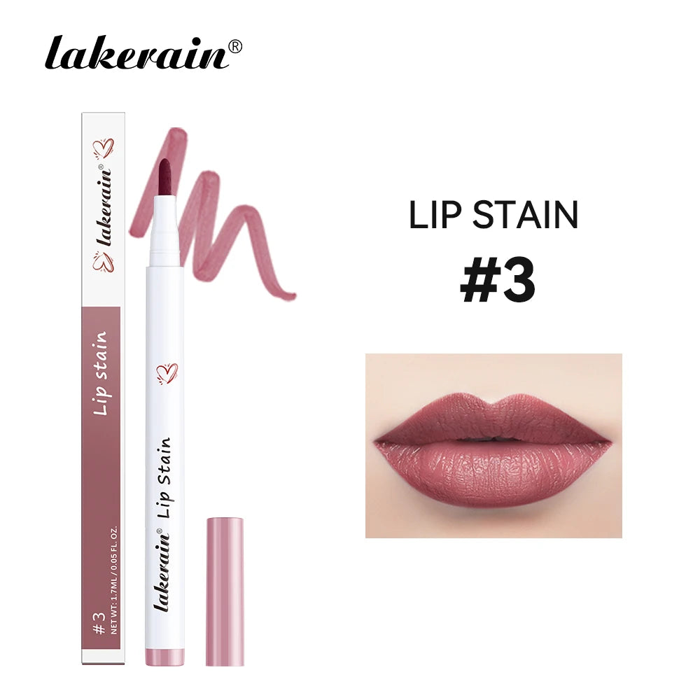 Long-lasting Lip Contour Lip Stain 2 In 1 Smudge-proof Lip Liner Pencil Ultra Pigmented Dual-Sided Design Non-Stick Cup Makeup Oasis Select 03 Light Rose Brown
