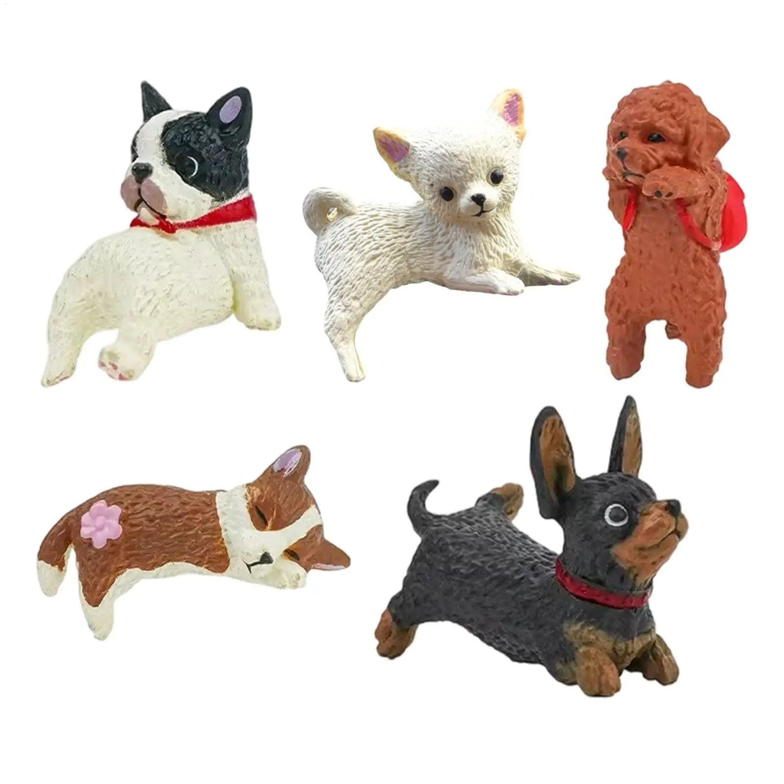 1PC Car Dashboard Decor Cute Dog Figure Screen Figure for Dog Lovers Collectors Gamers Home Office car Interior Decor Oasis Select