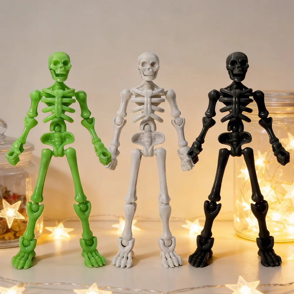 3D Skull DIY Assembly Toy – Articulated Mini Skeleton Model
