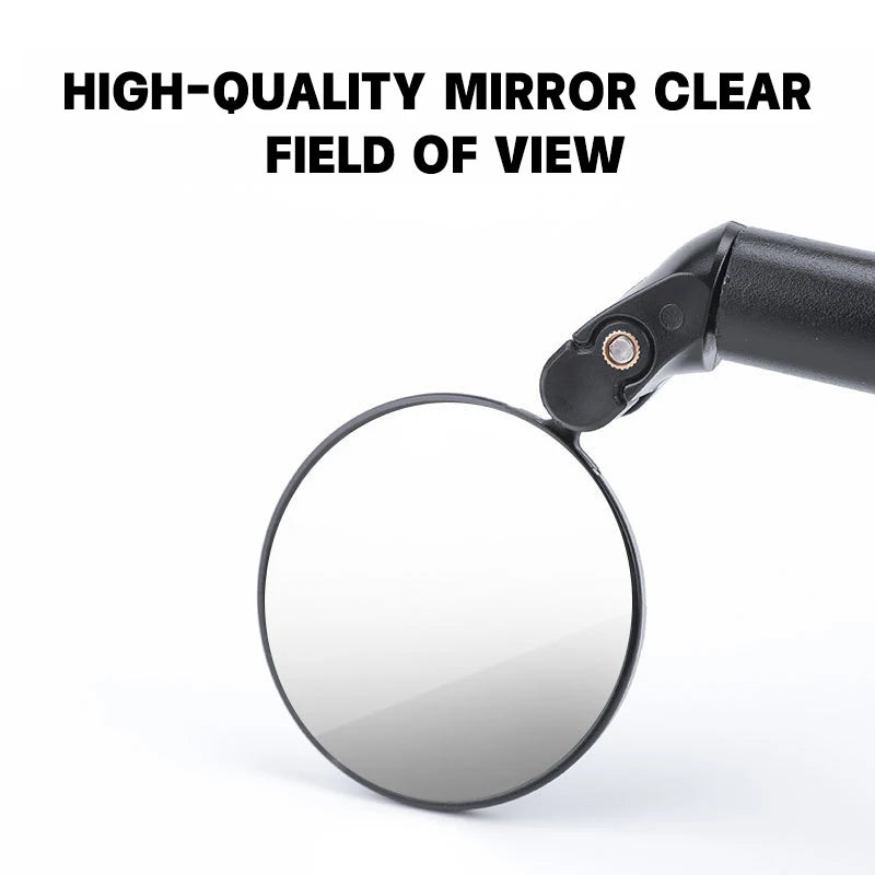 1PCS Universal Bicycle Rearview Mirror Adjustable Rotate Wide Angle Cycling Handlebar Rear View Mirrors for MTB Road Accessories Oasis Select