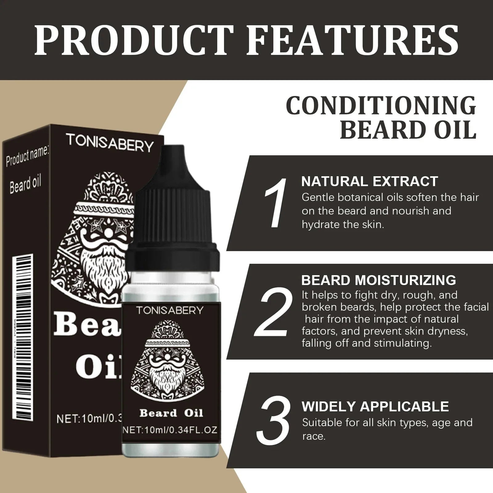 High Quality Fast Beard Growth Serum For Men Promote Beard Regrowth Thicker Longer Fuller Anti Hair Loss Essential Oil Hair Care Oasis Select
