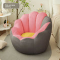 Lazy sofa rental living room small sofa single recliner tatami parcel flower sofa Oasis Select Pink ash 60cm