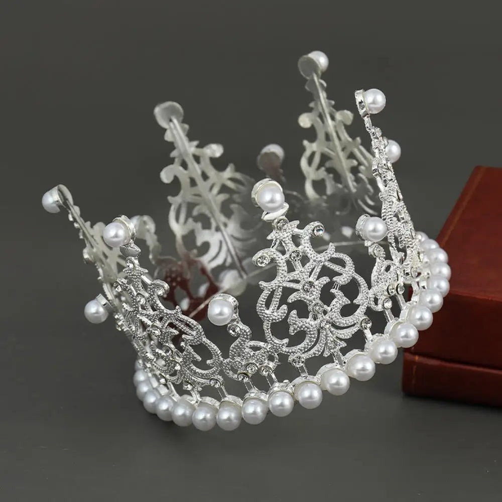 Rhinestone Crown Baking Cake Topper Headwear Decoration Children's Hair Accessories Princess Wedding Birthday Party Supplies New Oasis Select