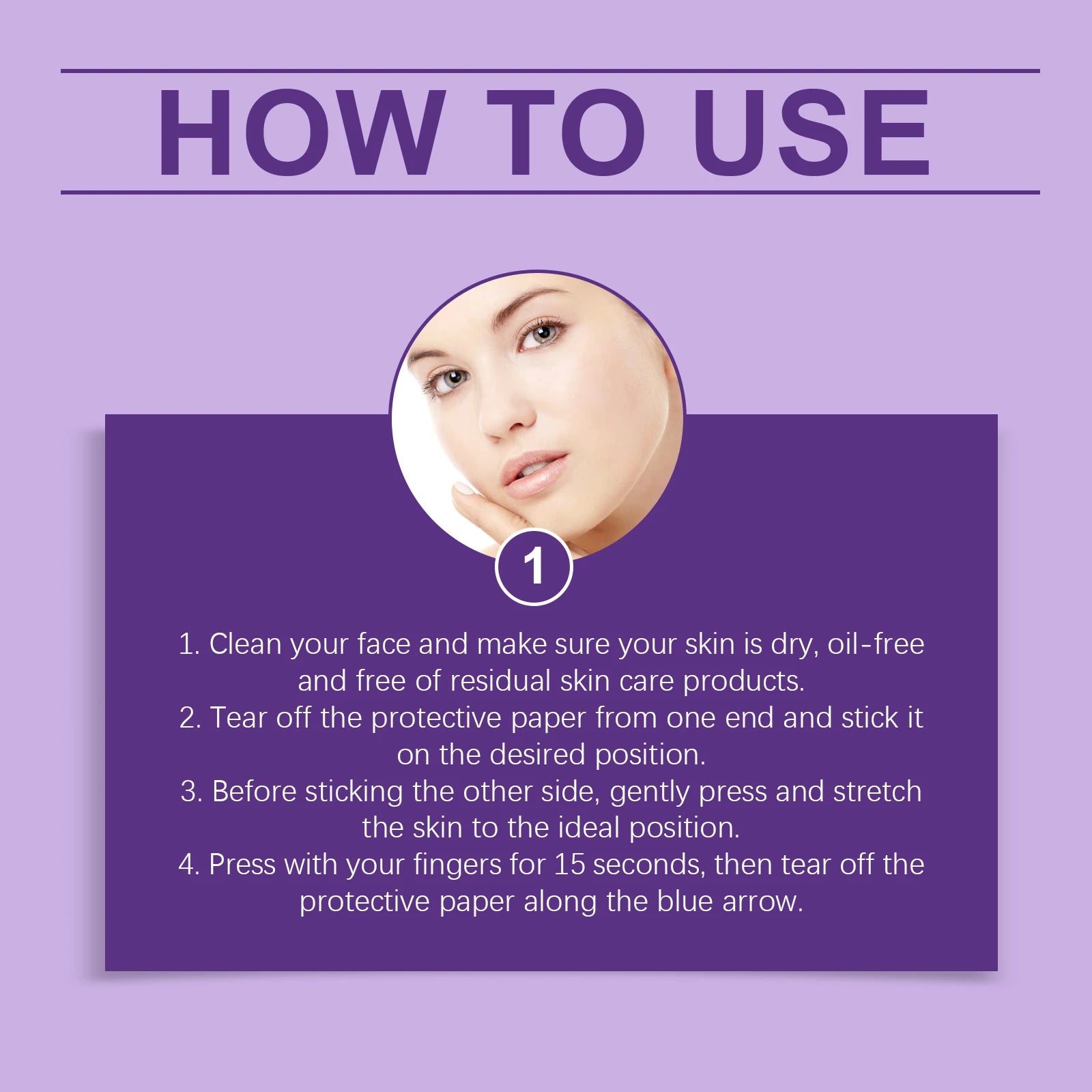 Invisible Firming Face Tape Moisturize Hyaluronics Acid Tighten Skin Remove Wrinkles Anti-Sagging Thin Face V-Face Lifting Patch Oasis Select