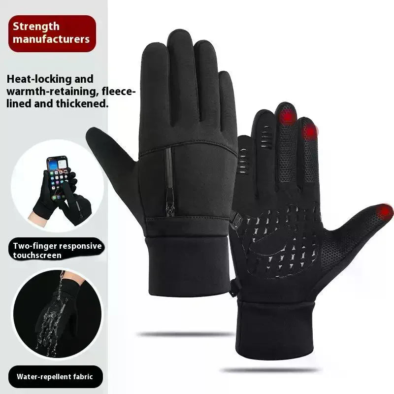 Waterproof Thermal Winter Gloves – Touchscreen Running & Cycling