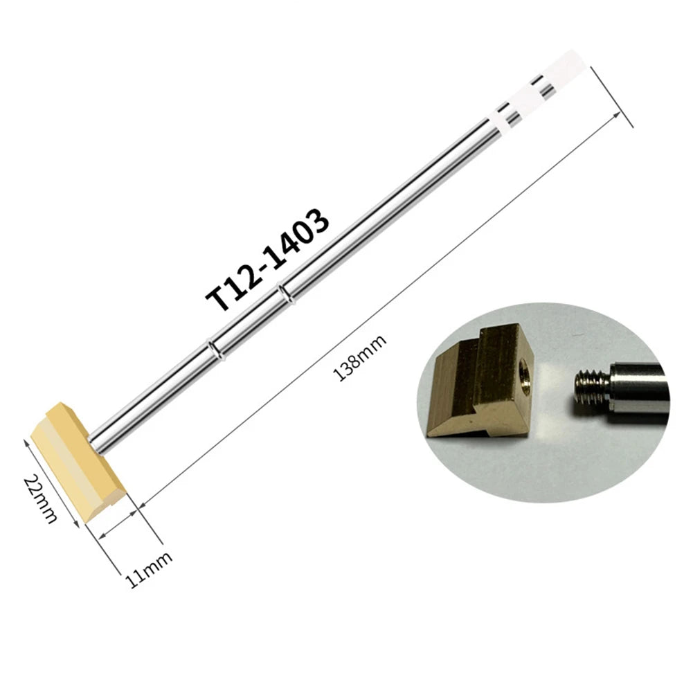 T12 Spade Soldering Iron Tip For FX-951 For FX-950 For FM-203 Soldering Stations Electric Soldering Iron Tips Welding Tools Oasis Select T12-1403