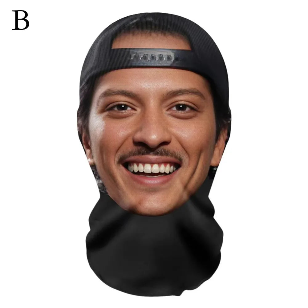 Full Face Mask Interesting 3D Printed Seamless Simulation Mesh Mask For Men Women 박채영 Apt Songs Party Supplies Cosplay Props Oasis Select B