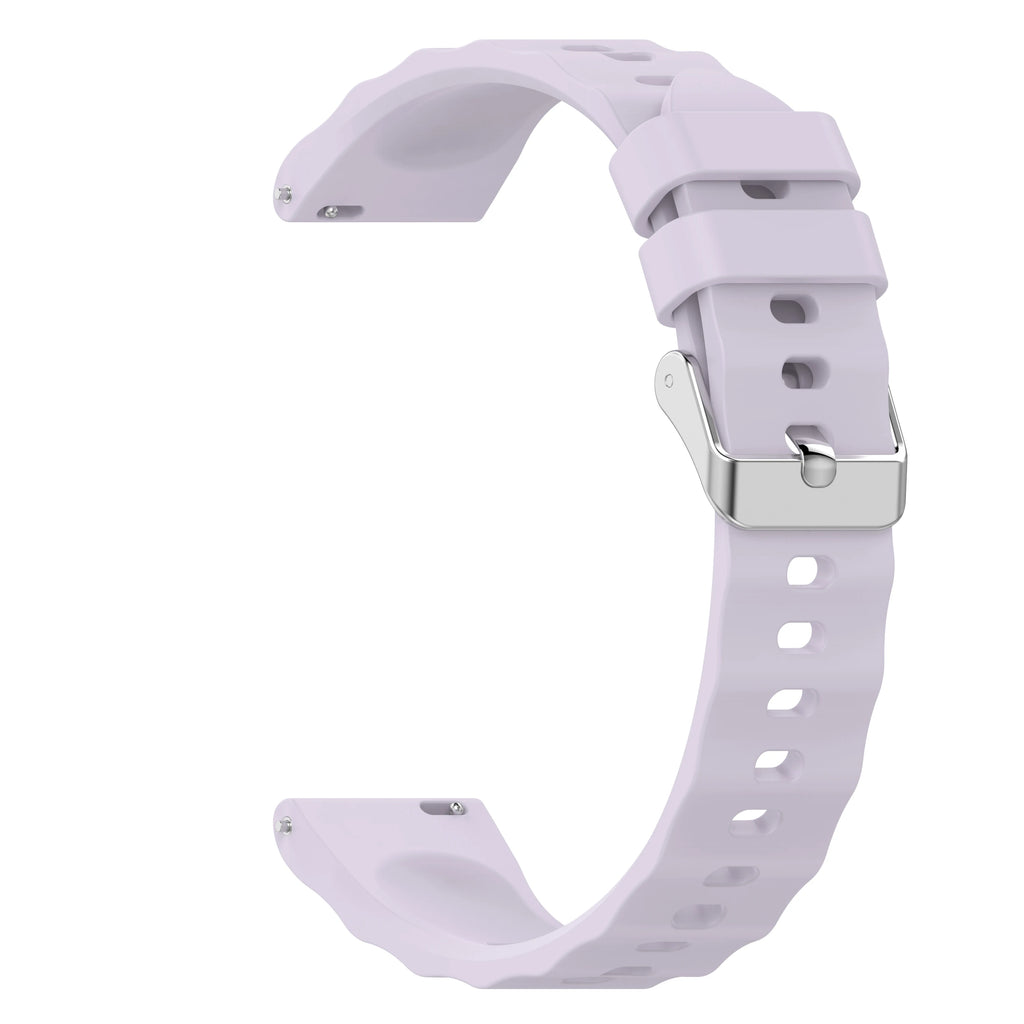 18mm Silicone Watch Strap for Huawei GT4/GT5/GT6 & Garmin Silicone Watch Strap Oasis Select Light purple 18mm