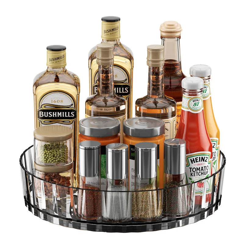 360° Rotating Storage Tray – Kitchen, Bathroom & Countertop