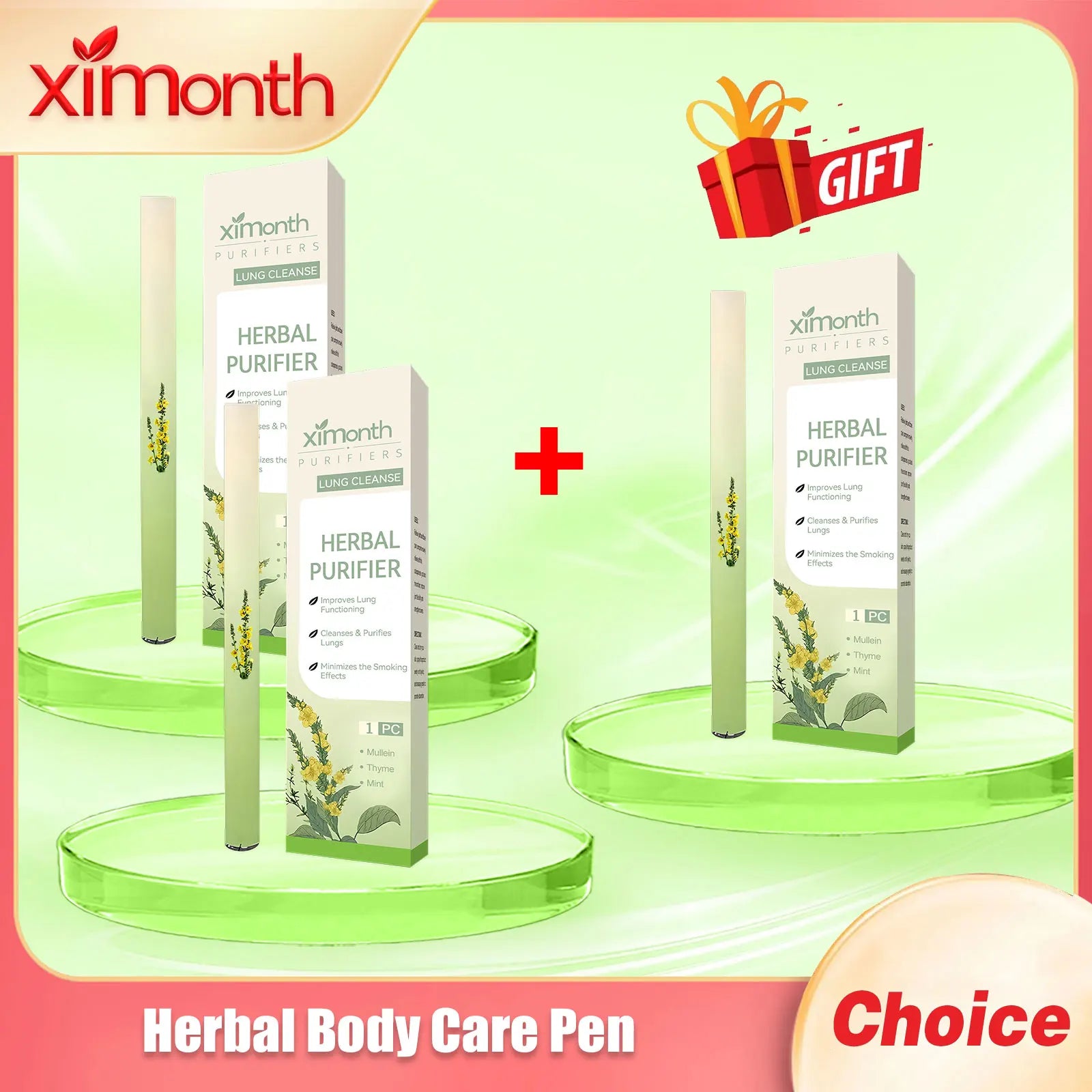 Ximonth Herbal Body Care Pen Relieve Fatigue Deeply Breath Deep Nourishing Keep Refresh Awakening Stress Relex Essential Oil Pen Oasis Select