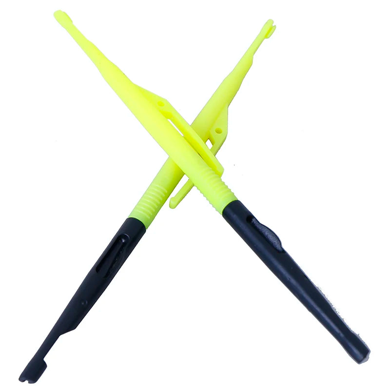 2Pcs Plastic Hook Remover Disgorger Knot Picker Tyer Tier Fly Fishing Hooks Tying Tools Fish Unhook Extractor Detacher Oasis Select