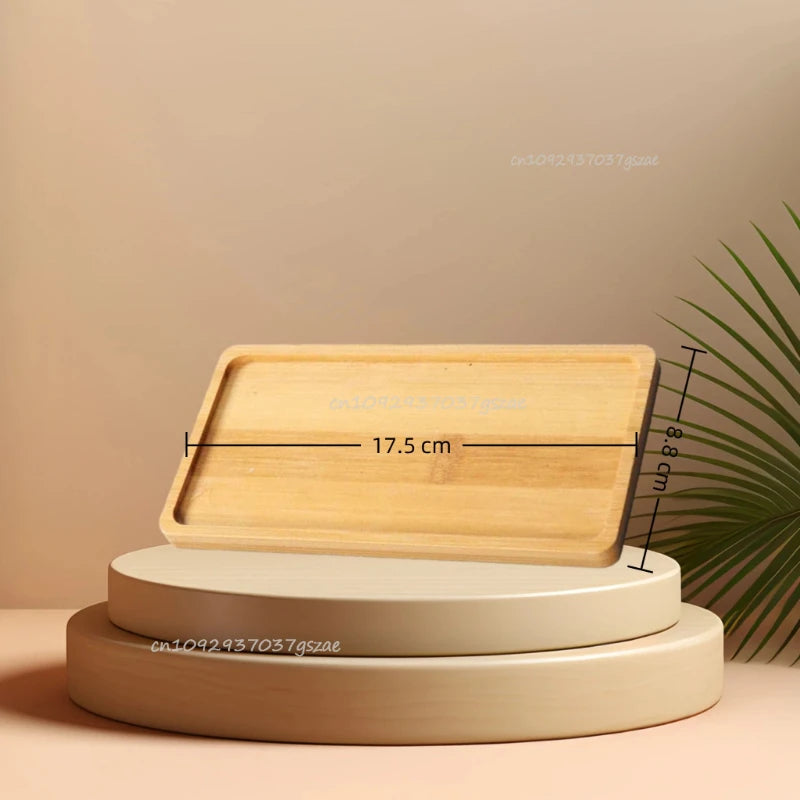 Bamboo Storage Tray Set – Bathroom, Kitchen & Jewelry Organizer