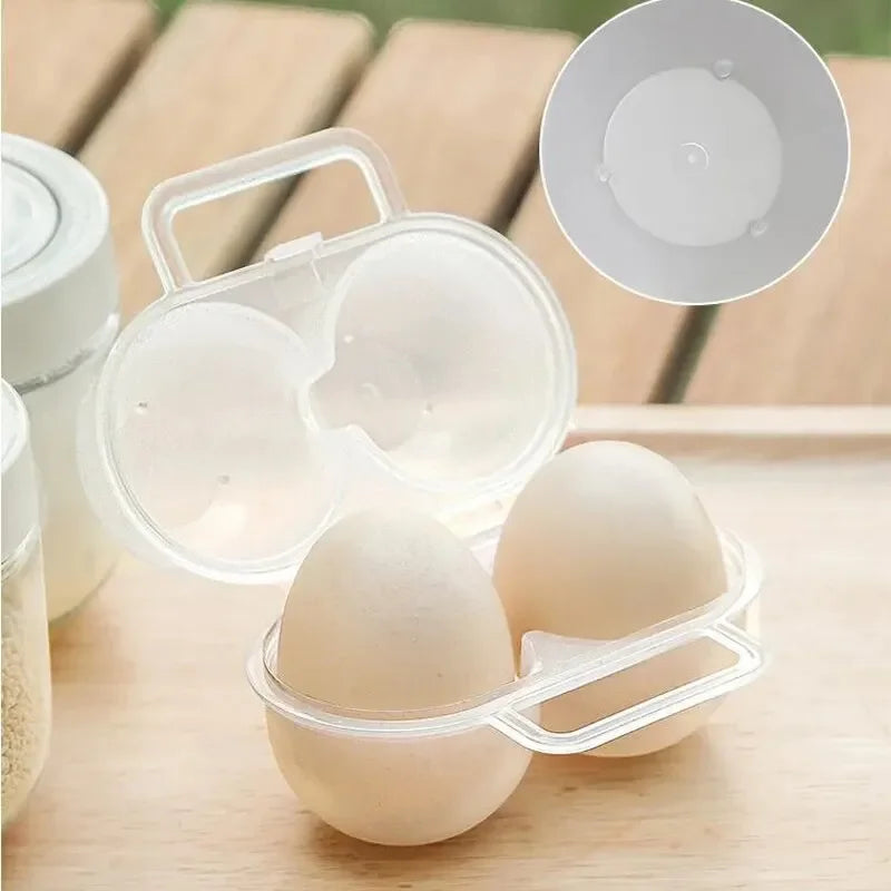 2-Cell Portable Egg Carrier Box – Travel & Fridge Egg Case Egg Storage Container Oasis Select
