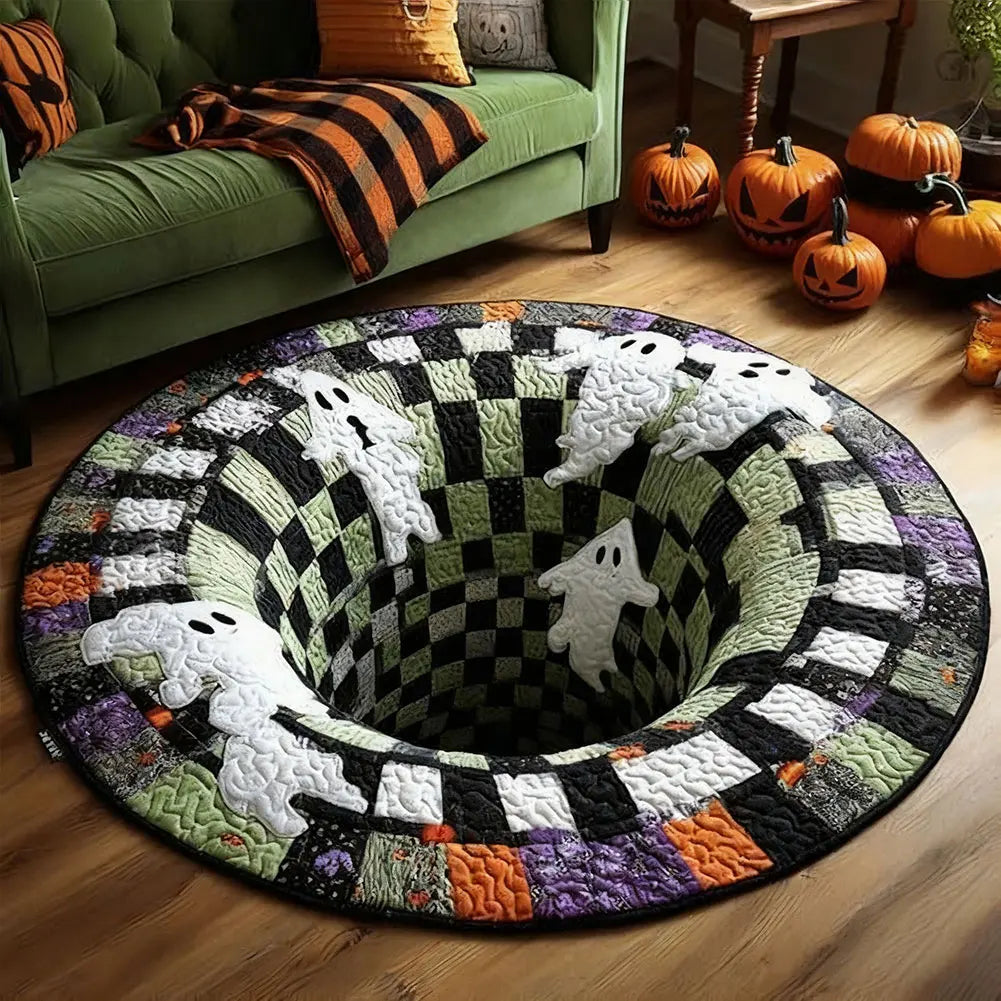 Halloween Optical Illusion Vortex Rug | Non-Slip Door Mat