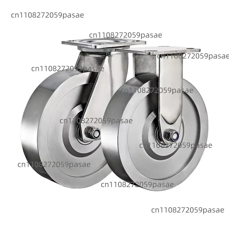 SUS 304 Stainless Steel Casters 4" 5" 6" 8" | Heat & Rust Resistant
