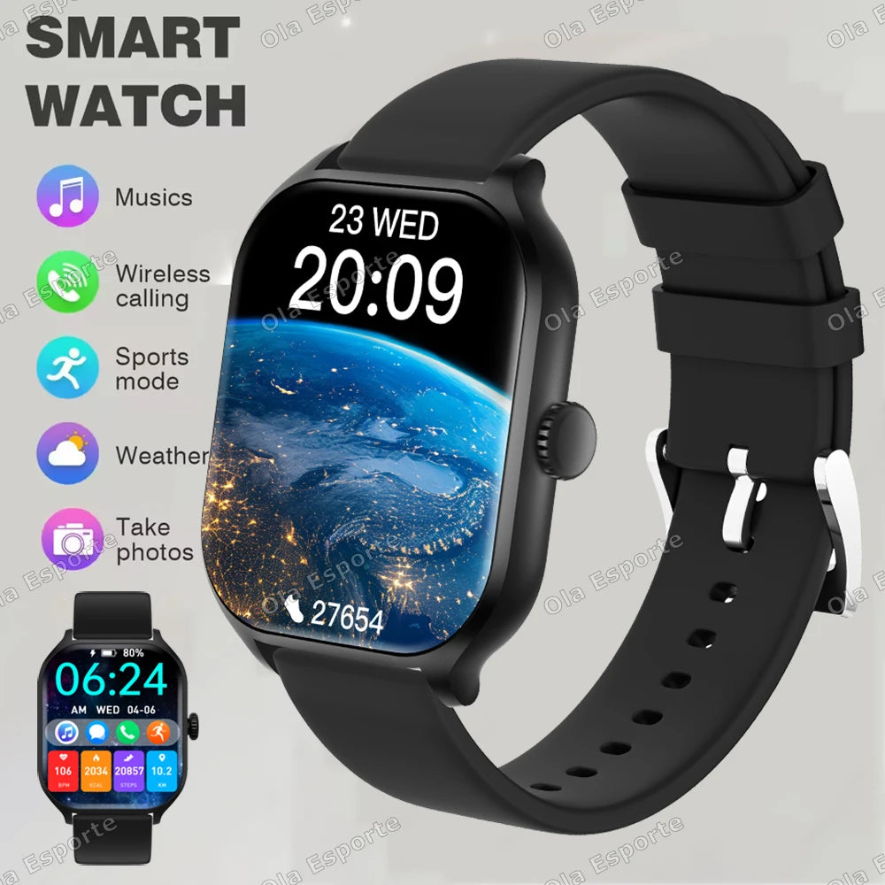 HT30 Smart Watch 2.01" HD Bluetooth Call Fitness Tracker