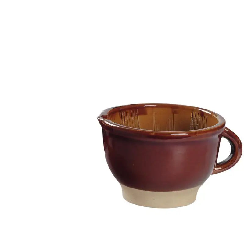 Ceramic Mortar And Pestle Set With Natural Wood Pestle Non Slip Base Perfect For Kitchen Grinding Spices Herbs Garlic Oasis Select