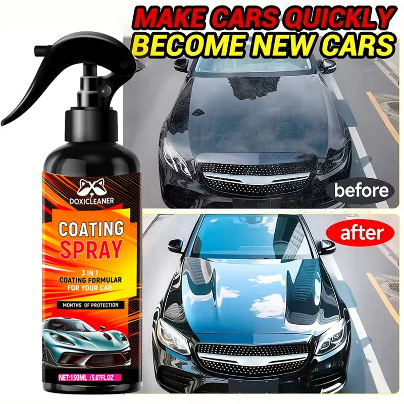 DOXICLEANER 3-in-1 Car Coating Spray – Polish, Shine & Repair Car Detailing Spray Oasis Select