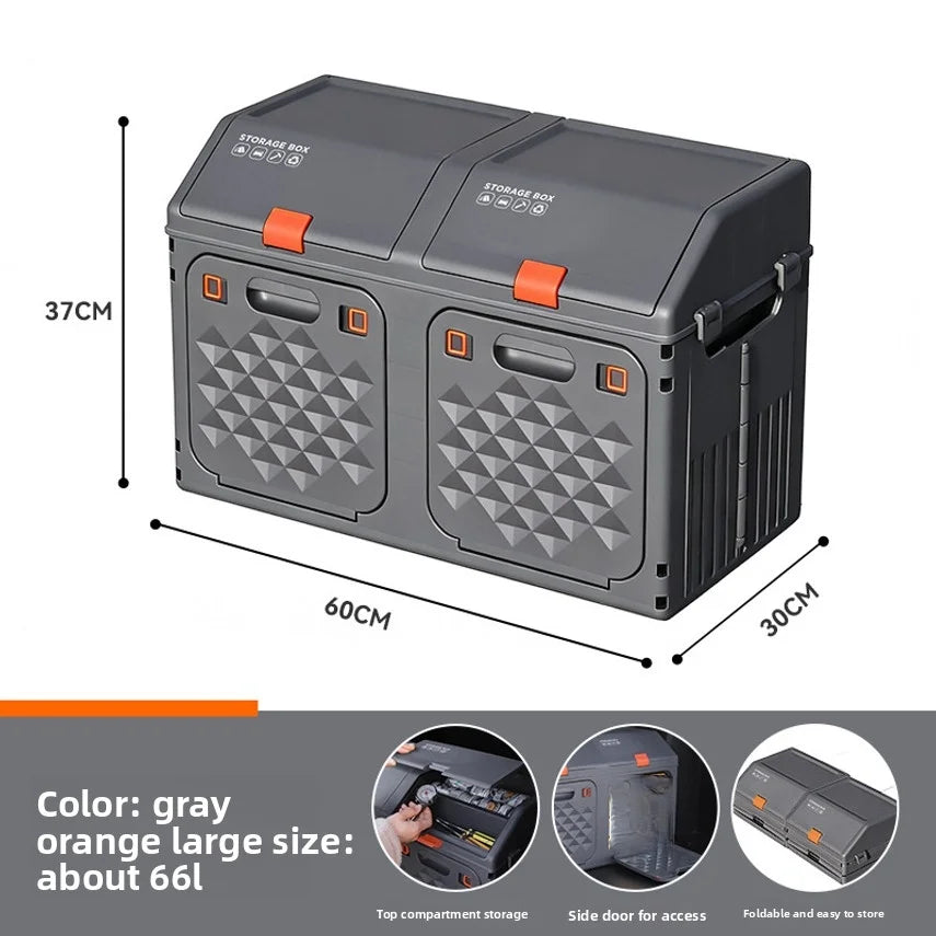 Car Trunk Storage Box, Car Storage Box, Foldable Seat Back Storage Box, Can Be Classified For Storage, Outdoor Box Oasis Select GRAY