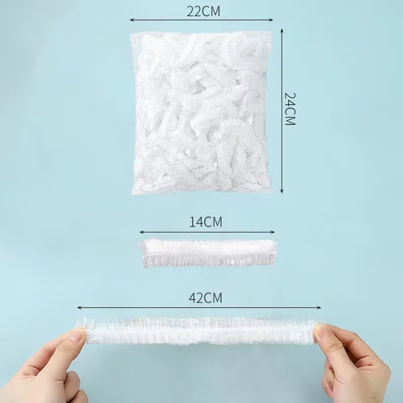 100/300pcs Disposable Fresh-keeping Film Cover No Odor Household Food Grade Fresh-keeping Bowl Cover PE Fresh-keeping Film Oasis Select 100pcs 100Pcs