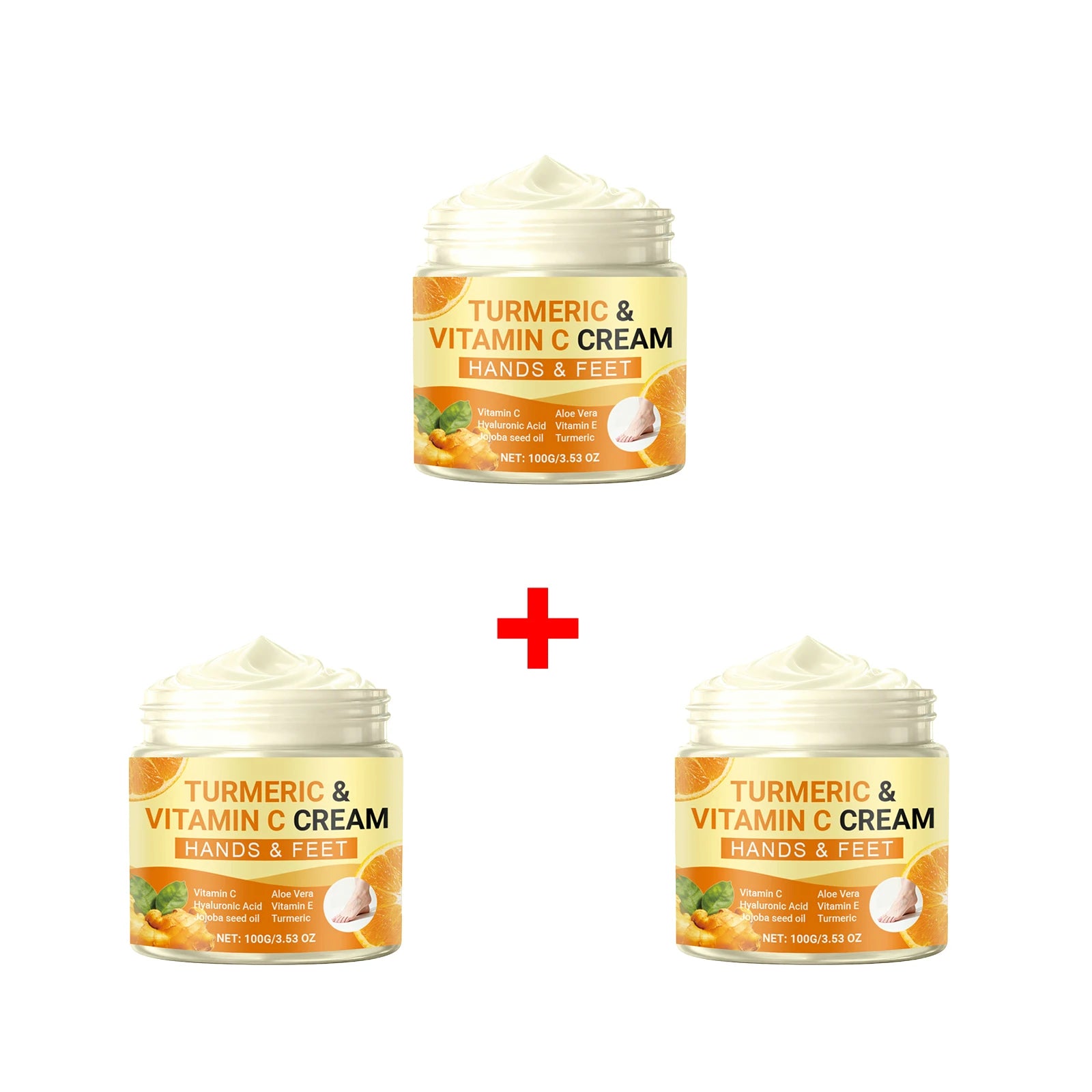 Turmeric Vitamin C Hand & Foot Cream | Brightens & Moisturizes