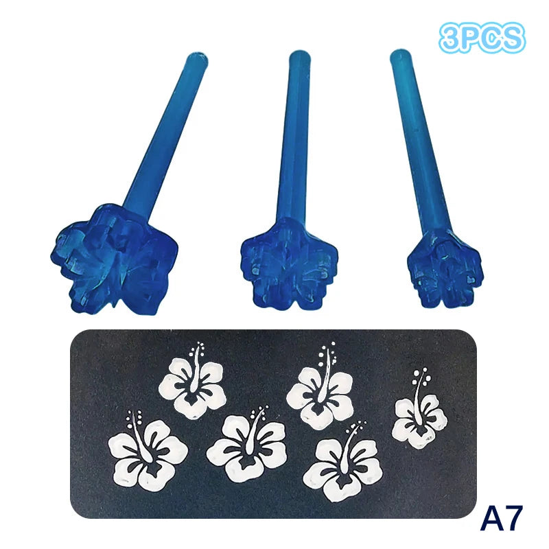 3/4pcs Flower Floral Dotting Tools Set Mandala Dotting Embossing Tools For Rock Art Stamp Pen DIY Graffiti Home Outdoor Oasis Select A7
