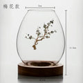 Transparent Glass Candlestick Chinese Decoration Romantic Candlelight Dinner Zen Retro Home Windproof Candle Cover Oasis Select 2