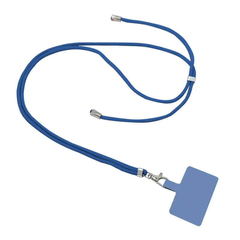 4/2/1Pcs Universal Phone Lanyard With Adjustable Length, Anti-Loss Safety Phone Case With Clip Fastener Oasis Select Dark blue PU