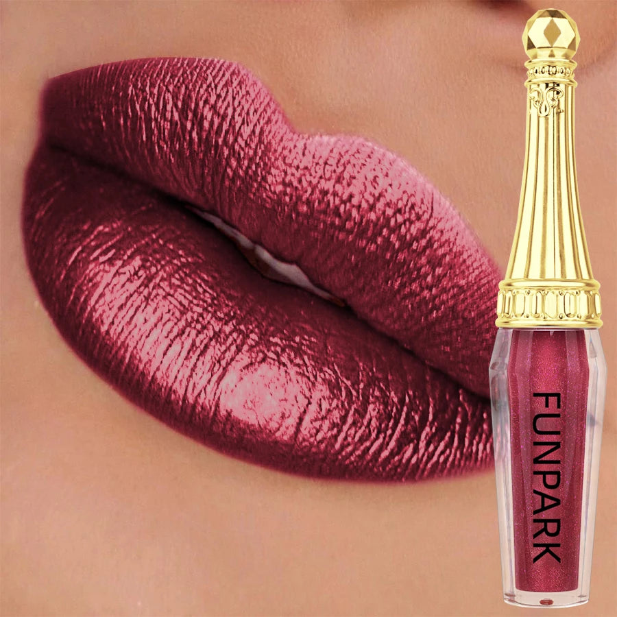 FUNPARK Glitter Lip Gloss – 10 Shades Waterproof Shimmer