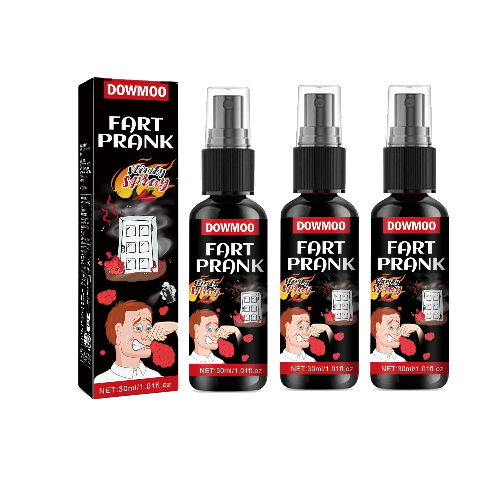 Extreme Stinky Prank Spray Fart Smell Gag Gift For April Fools Day Jokes Party Tricks Portable Funny Novelty Realistic Odor Oasis Select 3pcs
