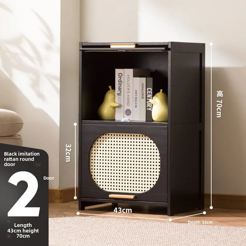 Bookcase living room 2024 new locker glass door display case modern simple multi-layer bookshelf storage locker Oasis Select 43 long two doors